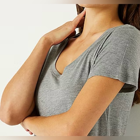 New A.N.A women’s summer short sleeve T shirt gray XL Tall top - Picture 3 of 4